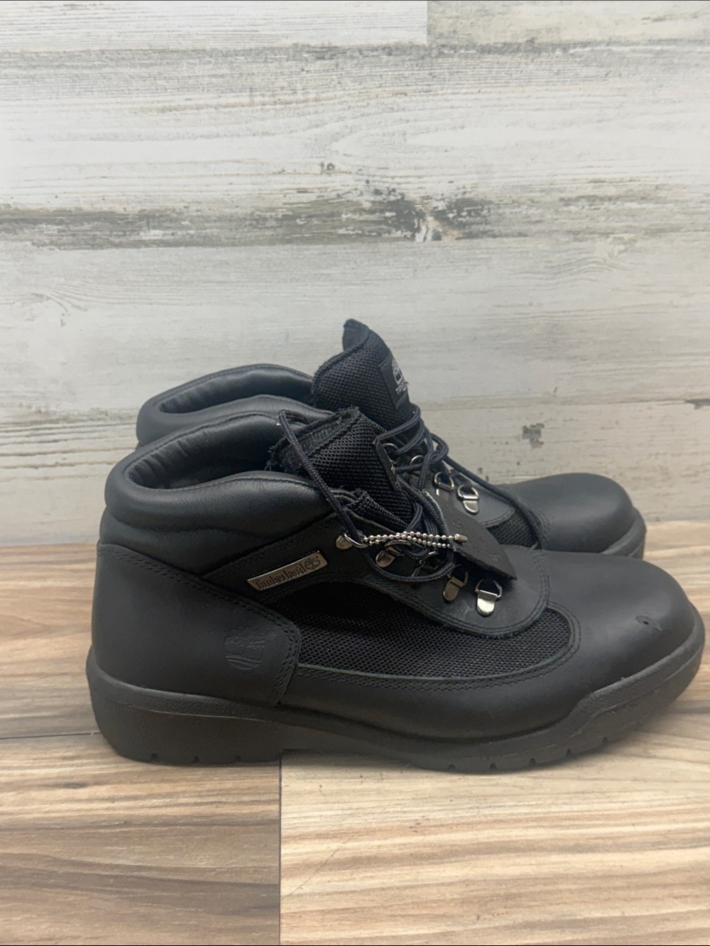 TIMBERLAND MEN'S FIELD BOOT MID BOOT BLACK Size 9m